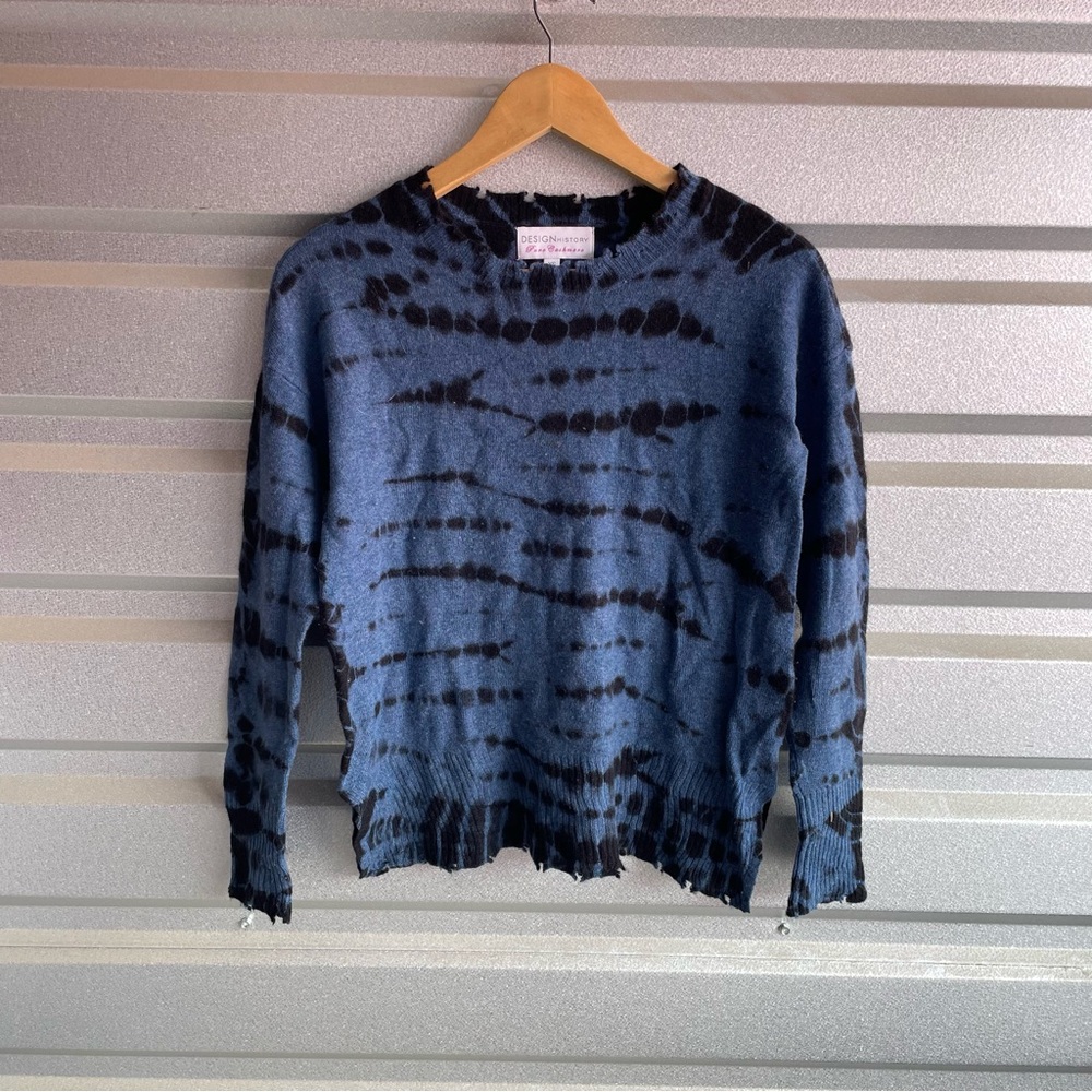 Design History tie dye cashmere swester